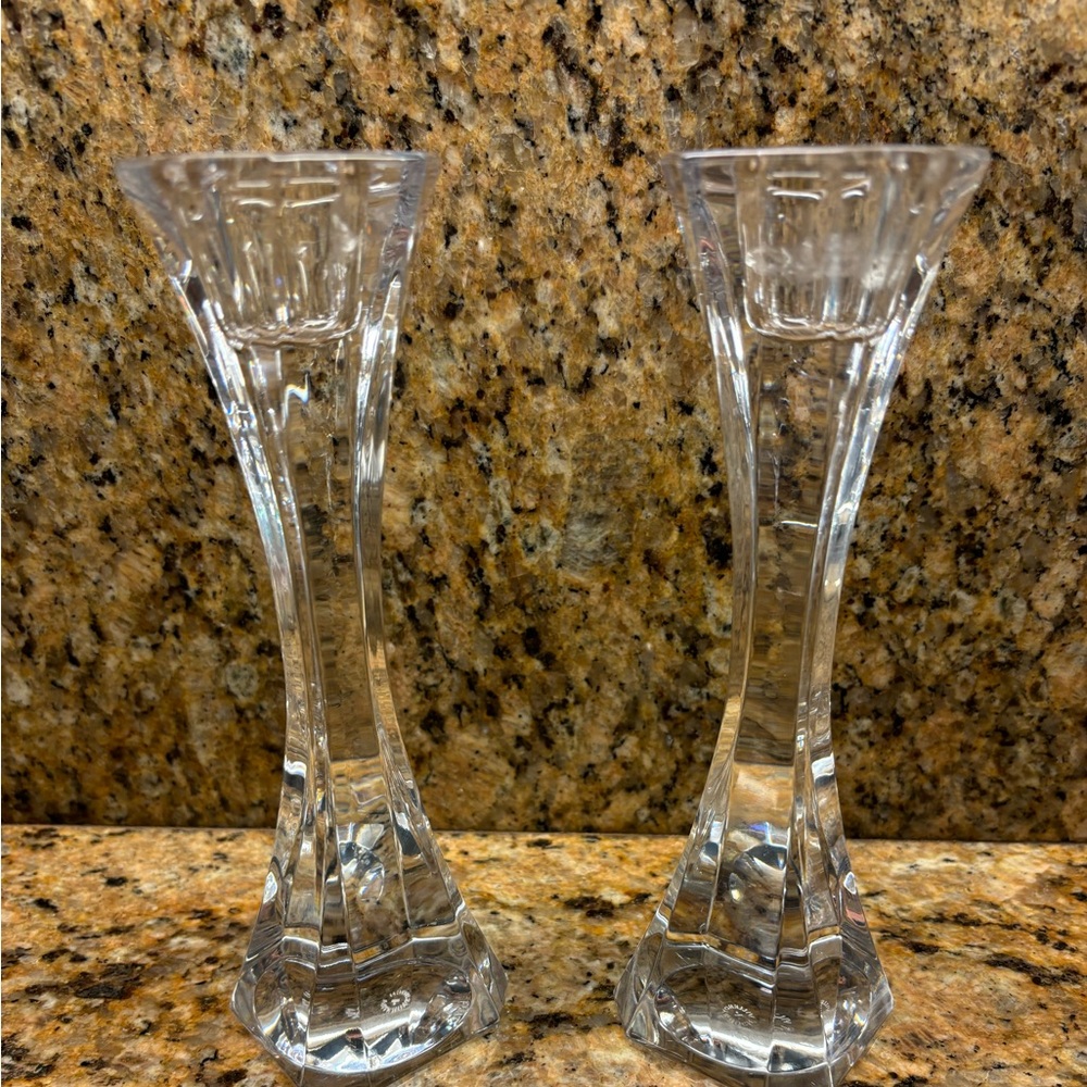 VILLEROY & BOCH CRYSTAL CANDLE STICKS